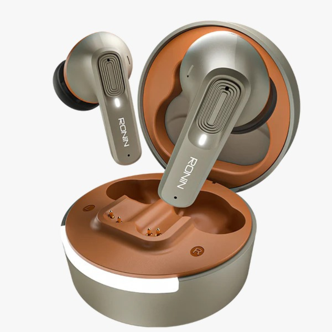 Ronin R-7100 Mellow True Wireless Earbuds – ANC, ENC, Gaming Mode, Long Battery, Bluetooth 5.3