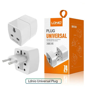 100% Original LDNIO Z4 Universal Adapter with UK/EU/US/AU Pin & 2 Universal Socket (6A) / LDNIO Z4 6A Multi-functional Universal Socket Plug Travel Adapter